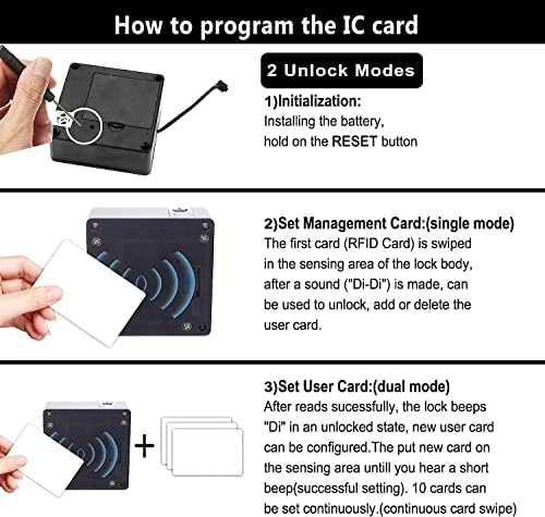 נעילת ארון אלקטרונית של RFID, מנעולי מגירות NFC חכמים, מנעול כרטיס נסתר לריהוט מגירות ארונות מעץ