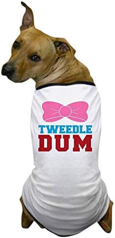 CAFEPRESS TWEEDLE DEE תואם חולצת טריקו גרפית מצחיקה כלב חולצת טריקו כלב, בגדי לחיות מחמד, תחפושת כלבים מצחיקים