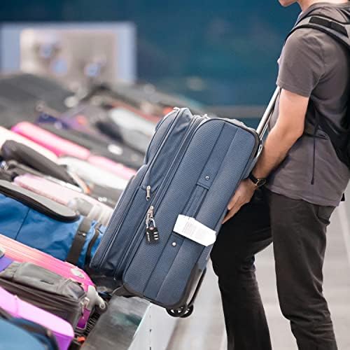 מנעולי מזוודות מקובלים של TSA, מחוון התראה פתוח של פוסמון 3 קודי מנעול שילוב של שקית נסיעות, מארז חליפה, ארונות,