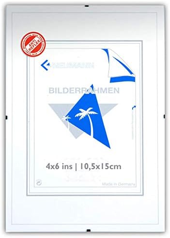Neumann Bilderrahmen קליפ מסגרת ללא מסגרת 4x6 INS 10,5x15 סמ אנטי-ריפלקס זכוכית אקרילית