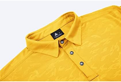 חולצת גולף שרוול קצר ביצועים כושר יבש הפתילה לחות חולצות פולו גברים