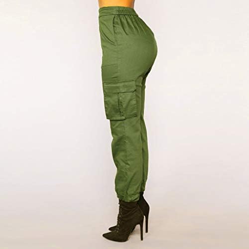 מכנסי מטען רחבים של Keusn לנשים טרנדיות גדולות מכנסי מצנח רחבים גדולים