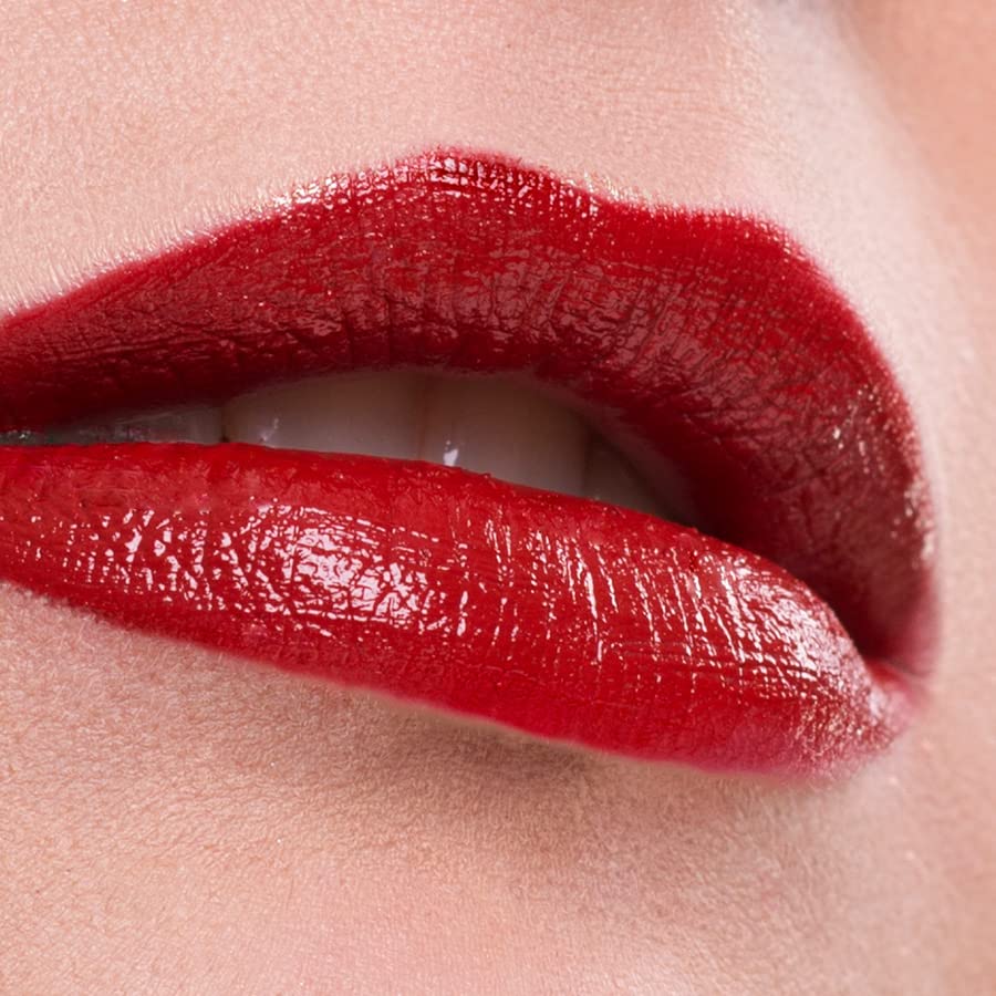 שפתון טבעי של בנקוס-גוון אדום עמוק ויפה-צבע מדהים לאורך זמן, שפתיים לחות רכות וחלקות, אורגניות, טבעוניות