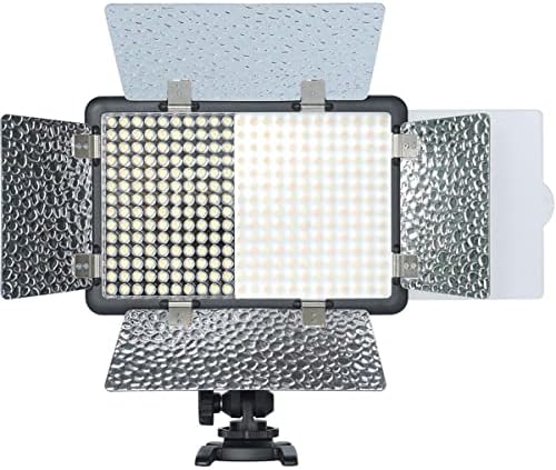 GOODOX LF308BI דו-צבעי טמפרטורה LED פלאש אור פלאפוגרפיה מנורה מילוי אור וידאו אור 3300K-5600K 18W אפליקציה