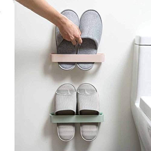 TJLSS נעליים רכובות קיר מתלה משפחת חדר אמבטיה מארגנים מארגנים נעליים דבק עצמיות נעלי בית תלויים מחזיק
