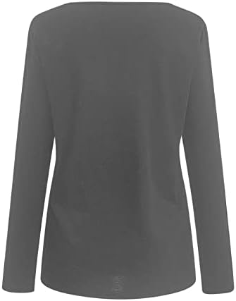 ארוך שרוול יומי טרנדי מקרית חולצות לנשים שיפוע חולצות לנשימה רופף מתאים או צוואר קיץ
