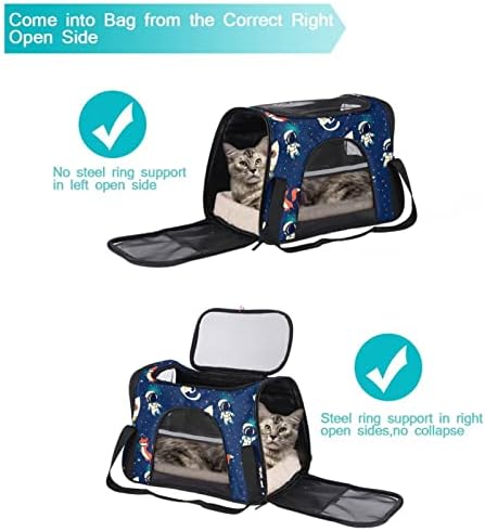 חברת תעופה אושר נושאות מחמד תיק יקום שועל חתול אנשי חלל רך-צדדי נייד קל משקל קטן בעלי החיים נסיעות