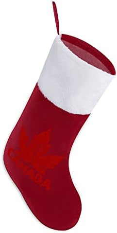 קנדה לחג המולד תלויה גרב גרב סנטה חמוד לקישוט עץ חג המולד מתנות קישוטים