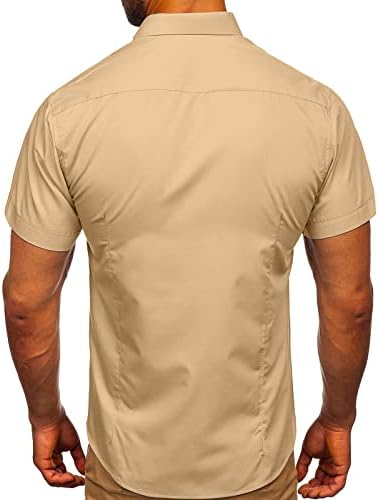 גברים של קצר שרוול פשתן חולצה קובני חוף חולצות כיס גואיאברה חולצות זכר חולצות