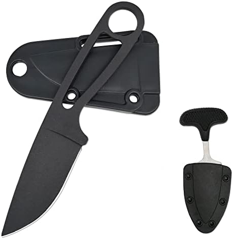 להב אבדון 2 יחידים מיני ציד סכין סכין אור קבוע קינף לקמפינג ציד טיולים רגליים או סכין הישרדות חירום