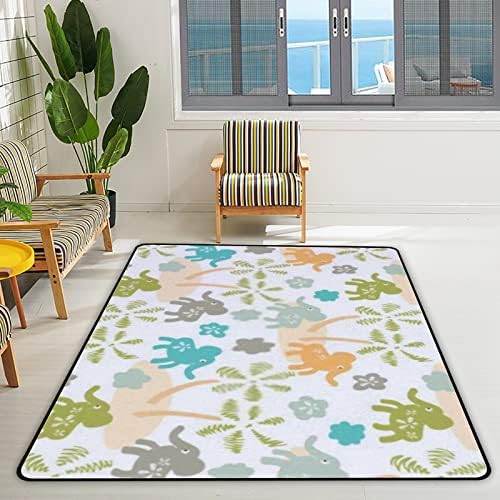 זוחל שטיח מקורה משחק מחצלת אפריקה פילים מצוירים מצחיקים לסלון חדר שינה משתלת חינוכית חינוכית שטיח שטיח