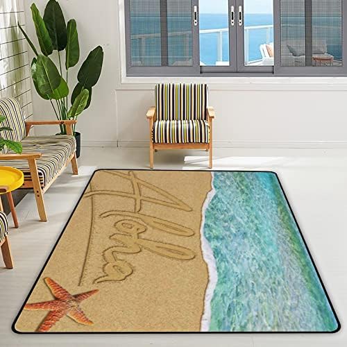 Xollar 63 x 48 בשטיחים גדולים לילדים שטיחים אלוהה חוף משתלת רכה שטיח פליימת לתינוק לחדר שינה