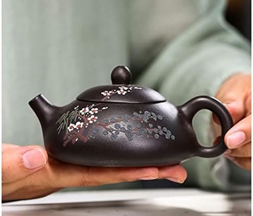 CCBUY סגול חימר טלאי קומקום בעבודת יד סינון תה סיר תה סיני זישה סט תה קומקום טקס טקס תה קומקום