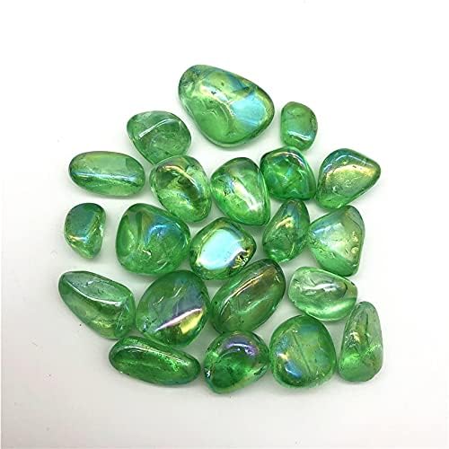 Laaalid xn216 100 גרם טיטניום ירוק aura אלקטרו -רושם קוורץ קריסטל אבני ריפוי ריפוי אבנים טבעיות ומינרלים