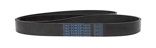 D&D PowerDrive 4PJ1245 חגורת החלפה סטנדרטית מטרית, אורך 49 , רוחב 0.37