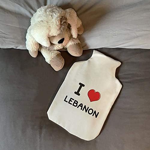 כיסוי בקבוק מים חמים 'אני אוהב לבנון'