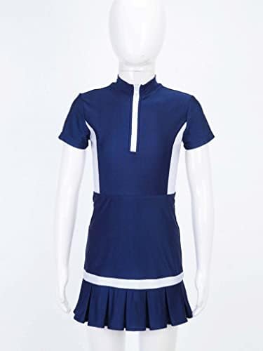 שמלת שמלת גולף של גולף בנות דומבה שמלת שרוול קצר ושמלת בנים קובעת אימון ספורט שמלת בדמינטון