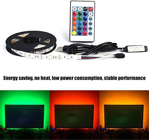 אורות רצועת LED אטומים למים 5V USB RGB LED LED STIPLING SMD 5050 אורות LED אורות מחליפים אורות רצועה עם מרחוק