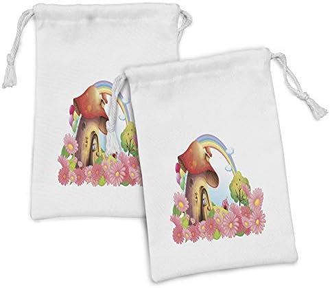 כיס כיס פטריות של אמבסון פטריות סט של 2, בית שוליים קטן בגן של פרחים עץ קשת עצי פרי בלוני אוהל, שקית משיכה