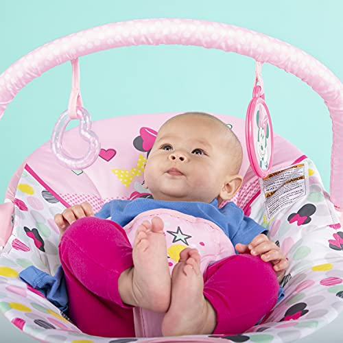 דיסני בייבי מיני מאוס בייבי סדרן מרגיע תנודות מושב תינוקות קטיפה-בר צעצוע נשלף, רגליים לא מחליקות,