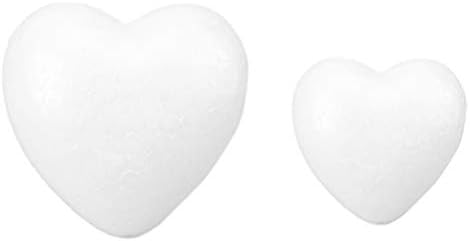 מפלגות גרב אברפאן כדורים 6 אינץ 'לבבות קצף דיו צורות קצף לבן צורות ציור בעבודת יד קצף לבבות לבבות