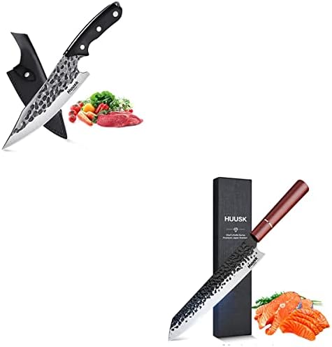 הוסק שף סכין עם נדן ויקינג סכין מזויף צרור עם אולטרה חד בישול סכין