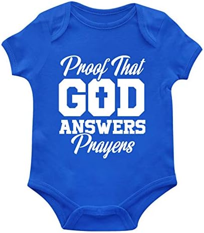 הוכחה לבגדים רוחית לכך שאלוהים עונה לתפילות בגד גוף תינוקות