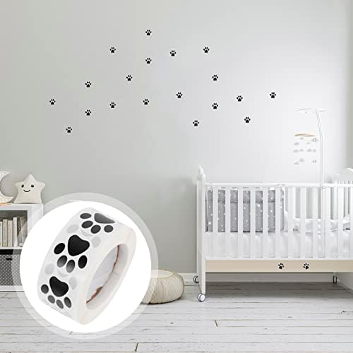 1 רול סלון כלב יפה ילד ילדי שינה מסלולים דקור בעלי החיים תינוק כפות ויניל מדבקת קיר אמנות טביעות אצבעות