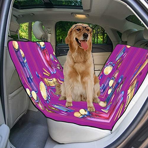 מותאם אישית גבוהה תוף אמנות לאומי סגנון הדפסת רכב מושב מכסה לכלבים עמיד למים החלקה עמיד רך לחיות מחמד