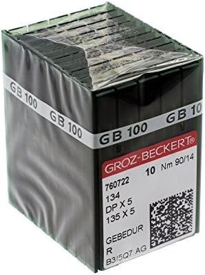 100 Groz-Beckert Gebedur 134 MR / 135x5 MR Titanium Machine Machine מחטי)