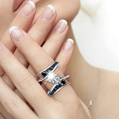 2023 נשים חדשות ריבוע פס רחב יצירתי זירקוניה טבעת תכשיטים