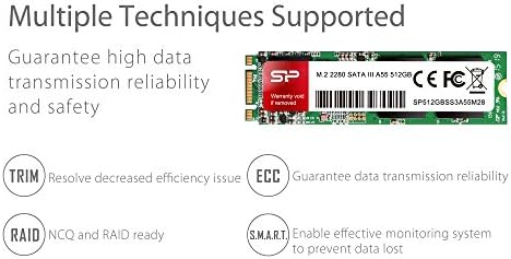 כוח סיליקון 512GB A55 M.2 SSD SATA III כונן מצב מוצק פנימי 2280 SU512GBSS3A55M28AC