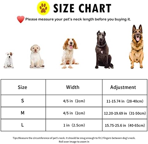 צווארוני כלבים בסיסיים של HPETHF, צווארון כלבים מתכוונן רך לכלבים בינוניים קטנים.