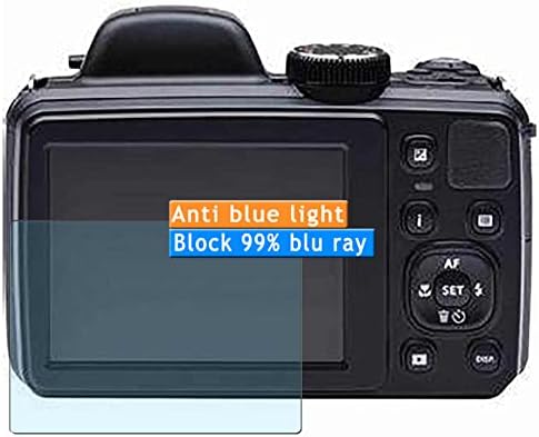 Vaxson 3-Pack Anti Anti Blue Light Protector, תואם ל- Kodak Pixpro Astro Zoom AZ361 TPU Stueds Stugenters