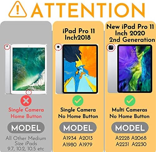 Hepix iPad Pro 11 Case 2020 2018 Alpaca לבן, iPad Pro 11 Case, iPad Pro 2nd/1st Case Case 11 אינץ