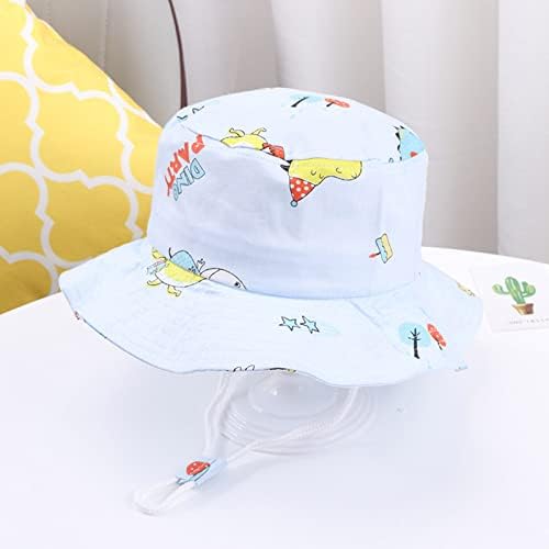 ילדים רצועת סנטר מתכווננת כובעי שמש בקיץ אביב כובע שמש כובע קריקטורה חמוד דלי חוף חיצוני ילדים