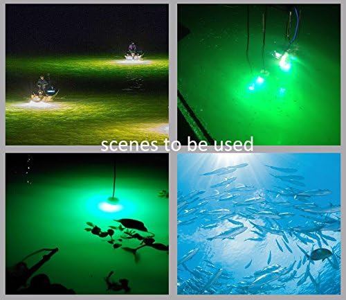 אור דיג של JShanmei 20W 16000 לומן 12 וולט דיג מתחת למים אור קרפי פיתוי פיתיון פיתיון לילה סירת דייג דגים מושכים