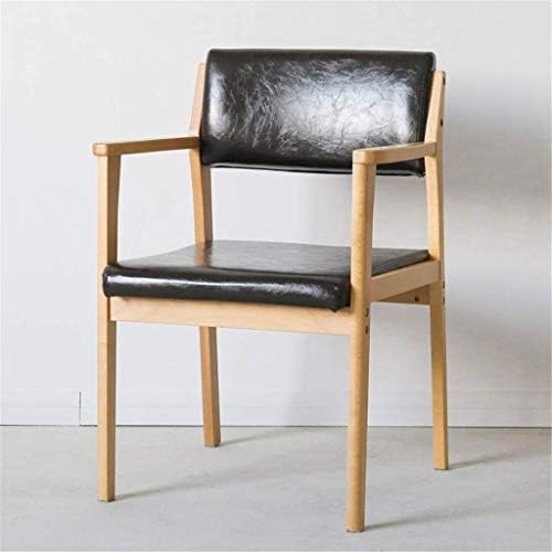 פשטות יצירתית אווירה פשוטה כיסא משרדי עסקים, עץ מושב רטרו מושב חדר שינה מסעדה קפה קפה קפה כורסה ישיבה גובה: 44.5