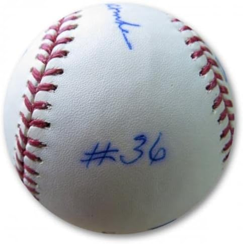 דון ניוקומב חתום על חתימה על חתימה MLB דודג'רס דודג'רס סטטוס כתוב JSA W740149 - כדורי בייסבול עם חתימה