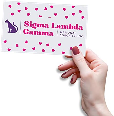 Sigma Lambda Gamma Sorority מדבקה מדבקה מורשית 3x5 אינץ