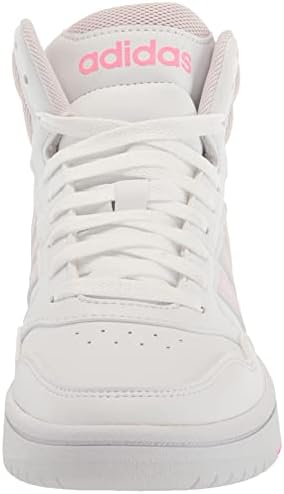חישוקי נשים אדידס 3.0 נעלי ספורט אמצעיות, לבן/כמעט ורוד/ורוד, 9