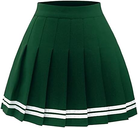 חצאית קפלים לנשים מיני סקטים חצאית בסיסית מעודדת בית ספר