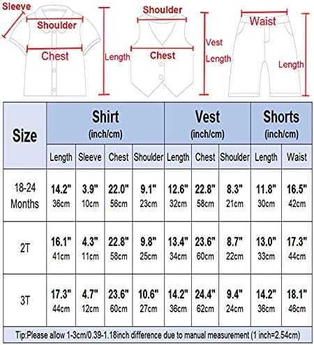 A&J Design Baby Boys Set Set, 4 PCS Gentleman Shirt Shirt & Shorts Shorts & Vest & Hat