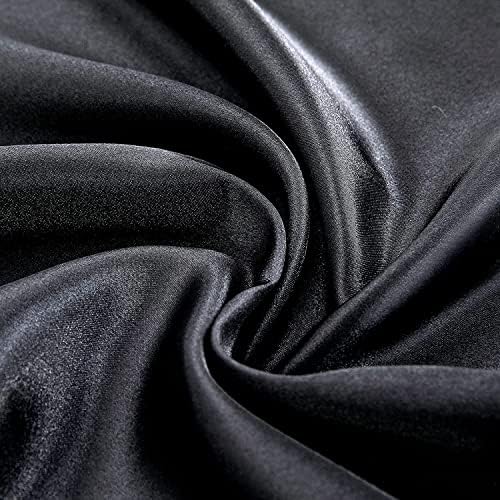 290 X90 Homeרי ביותר X90 כיסוי שמיכה משוקללת, כיסוי שמיכה משוקלל סאטן משוקלל עם 8 קשרים, כיסוי שמיכה משיי ומשיי