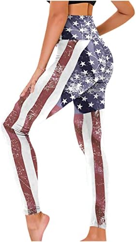 עצמאות יום נשים יוגה חותלות גבוהה מותן ישר ארוך מכנסיים אצן ספורט מזדמן מכנסיים מכנסי טרנינג
