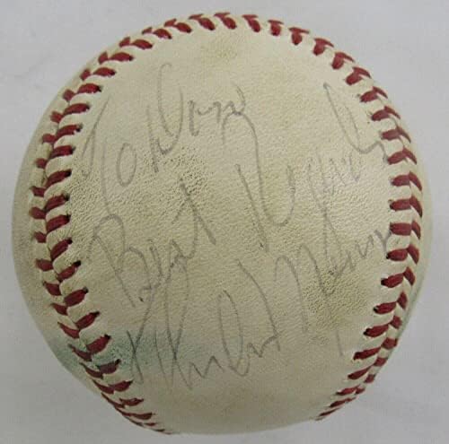תורמן מונסון חתם על חתימה אוטומטית רולינגס בייסבול JSA XX38391 - כדורי בייסבול חתימה