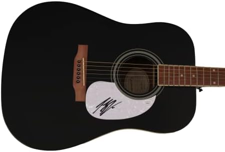 ג 'ורדן דייוויס חתם על חתימה בגודל מלא גיבסון אפיפון גיטרה אקוסטית עם ג' יימס ספנס אימות ג '