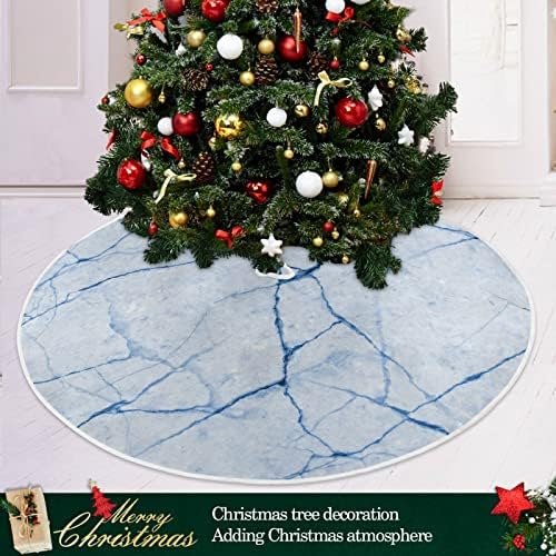 חצאית עץ חג המולד של Oarencol Blue Art Cirt
