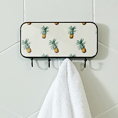 מחזיק מגבת Lyetny קיר קיר רכוב מגבת מתלה אמבטיה תפאורה חלוקת חלוקת חלוק בגדי בגדי אננס עיצוב מגבת מגבת