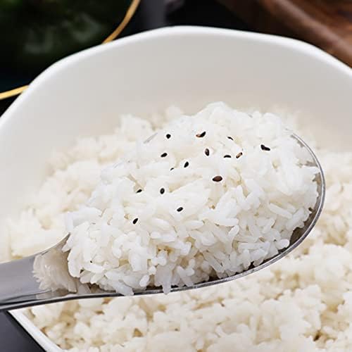מצקת מרק מפלדת אל חלד: 2 יחידות כפיות אורז מכסף מתכת
